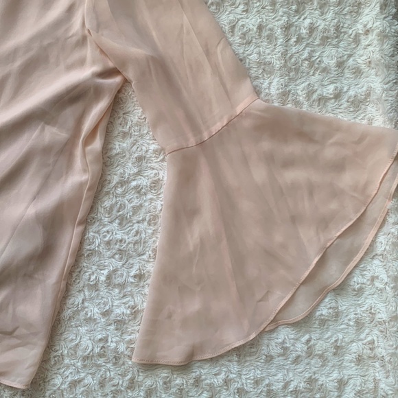 Zac & Rachel Blush Pink Bell Sleeve Top - Picture 5 of 7